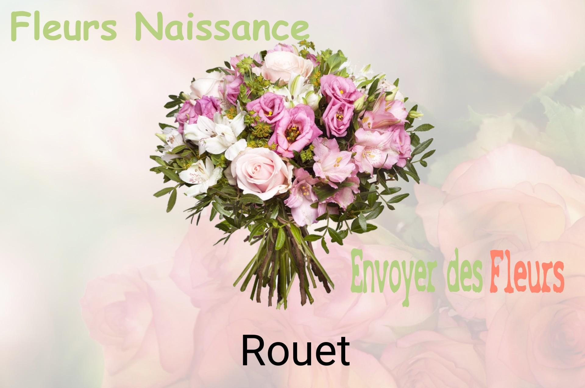 Bouquet de fleurs de naissance livré à Rouet